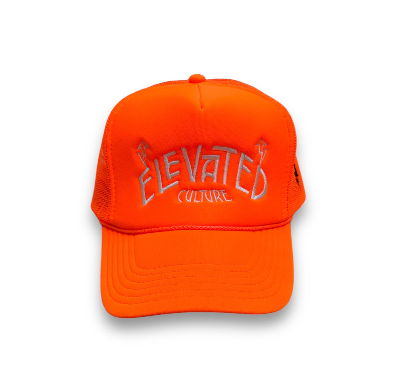 Neon Orange/Bone Elevated Trucker