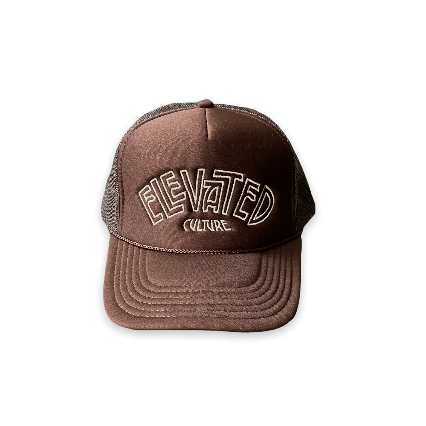 Brown/Bone Elevated Trucker